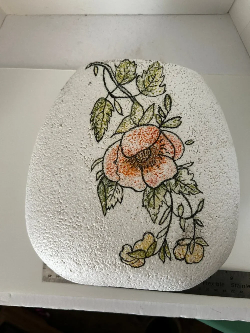 White Floral Lava Flower Vase